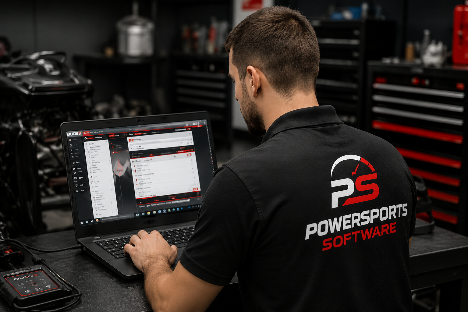 Powersports Diagnostic Workshop Setup